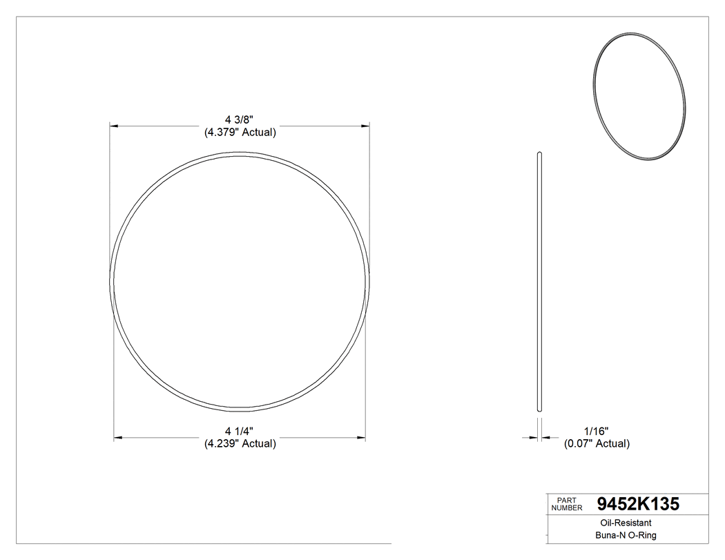 Technical drawing - 9452K135